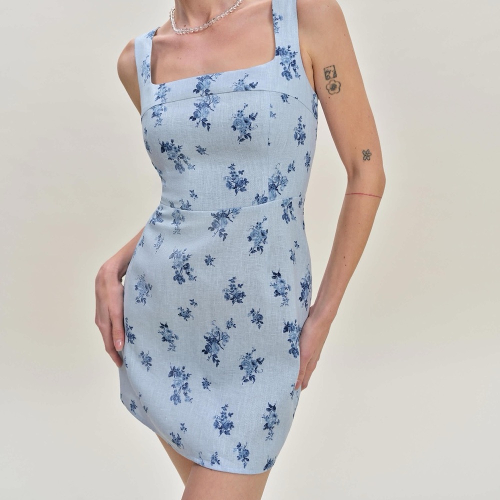 Reformation Celosia Linen Dress